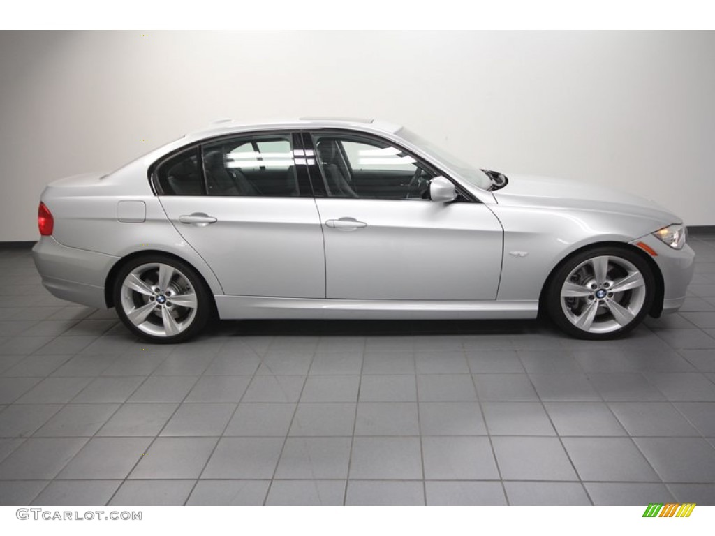 2009 3 Series 335i Sedan - Titanium Silver Metallic / Black photo #7