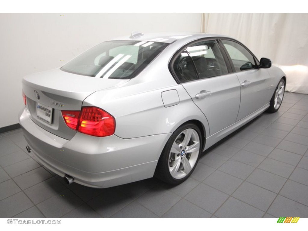 2009 3 Series 335i Sedan - Titanium Silver Metallic / Black photo #11