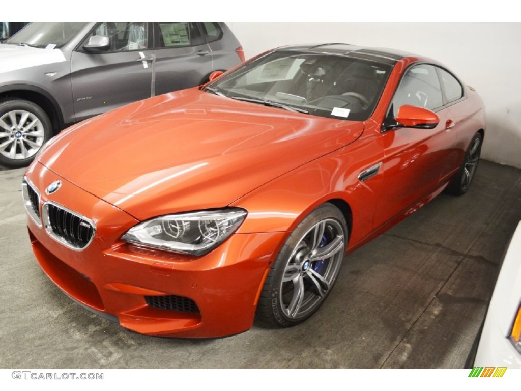 Orange bmw m6