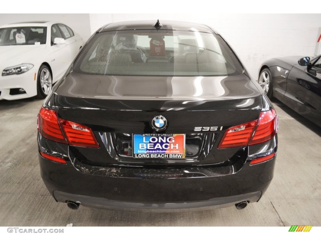 2013 5 Series 535i Sedan - Jet Black / Black photo #4