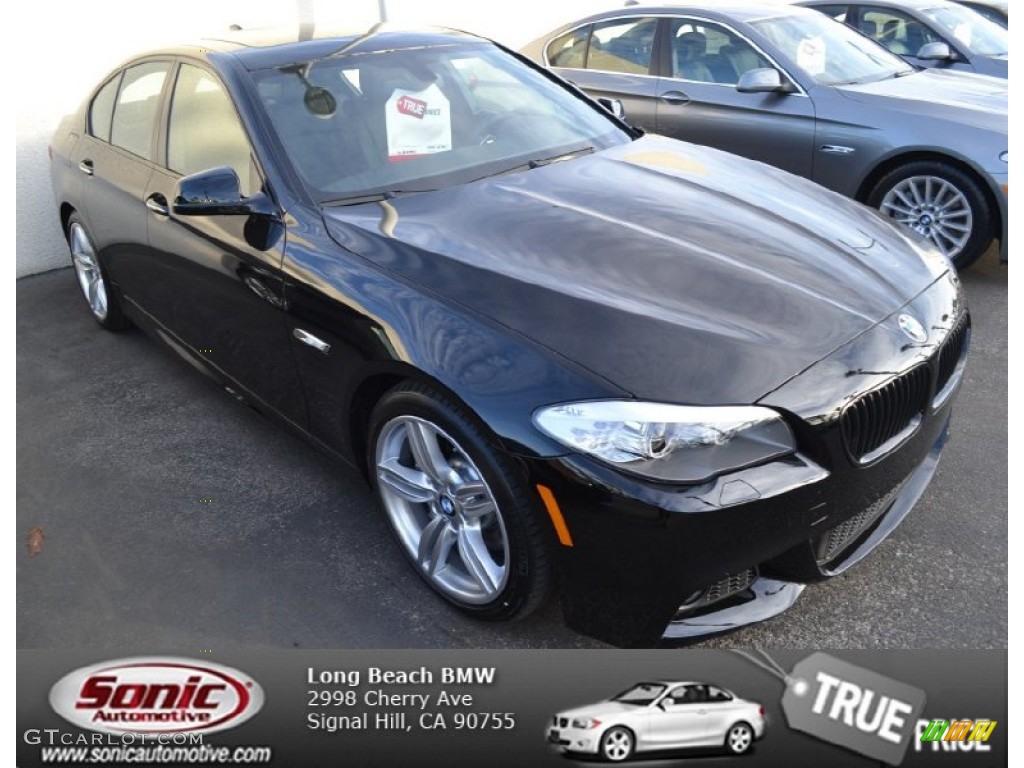 2013 5 Series 535i Sedan - Jet Black / Black photo #1