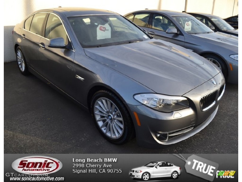 2013 5 Series 535i Sedan - Space Gray Metallic / Black photo #1