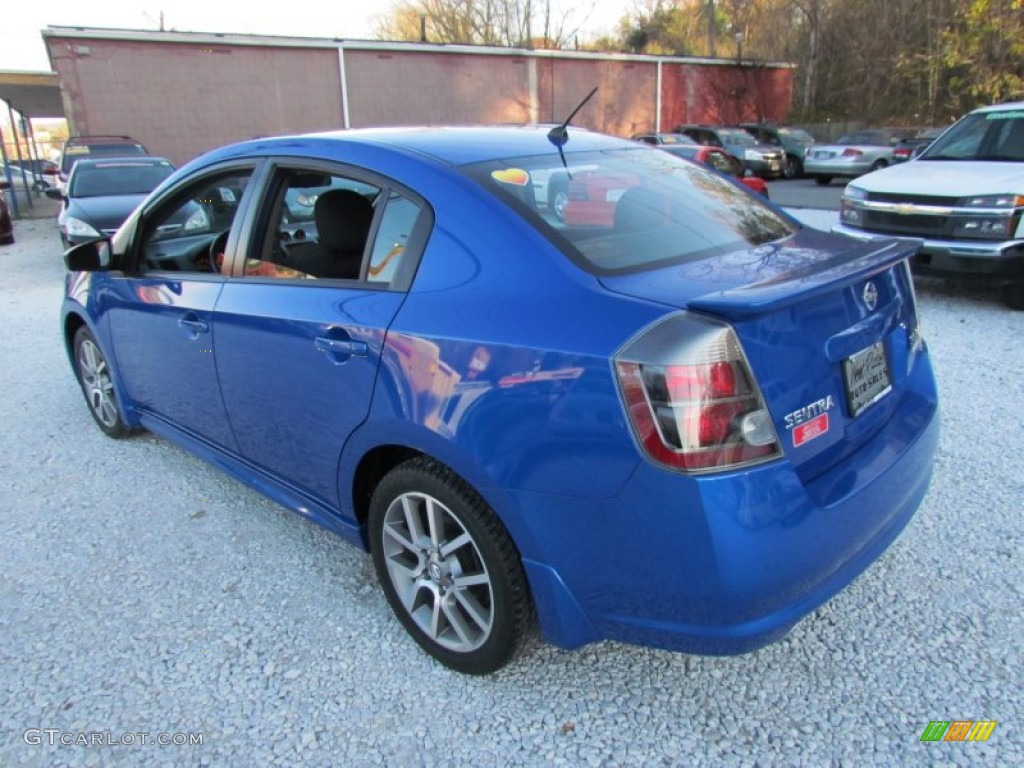 2008 Sentra SE-R - Sapphire Blue / SE-R Charcoal photo #7