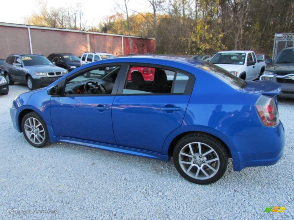 2008 Sentra SE-R - Sapphire Blue / SE-R Charcoal photo #8