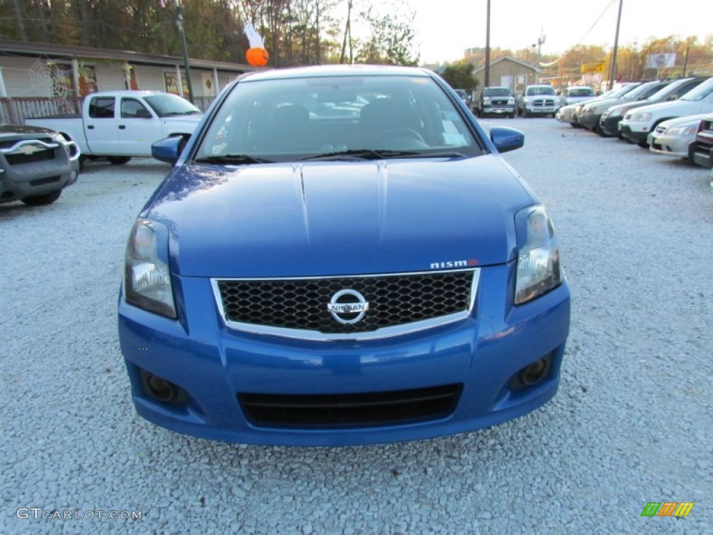 2008 Sentra SE-R - Sapphire Blue / SE-R Charcoal photo #12