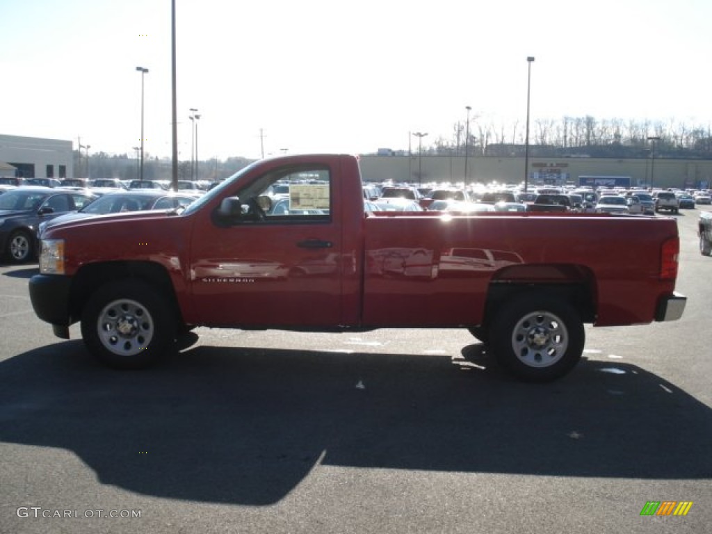 2013 Silverado 1500 Work Truck Regular Cab - Victory Red / Dark Titanium photo #5