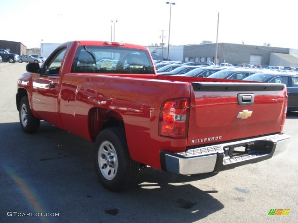 2013 Silverado 1500 Work Truck Regular Cab - Victory Red / Dark Titanium photo #6