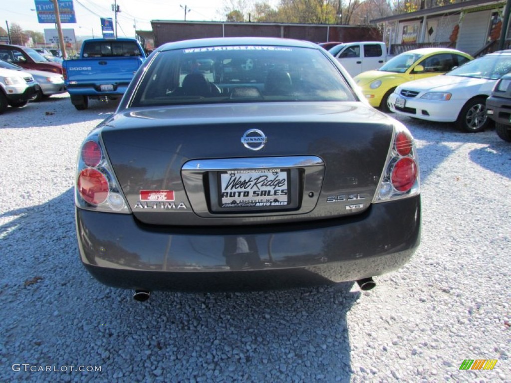 2005 Altima 3.5 SL - Smoke Metallic / Charcoal photo #6