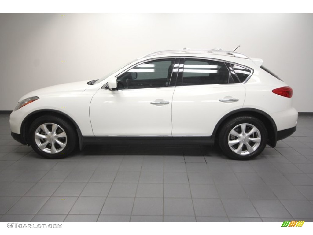 Moonlight White 2009 Infiniti EX 35 Exterior Photo #73609580