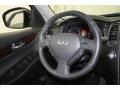 2009 Infiniti EX Graphite Interior Steering Wheel Photo