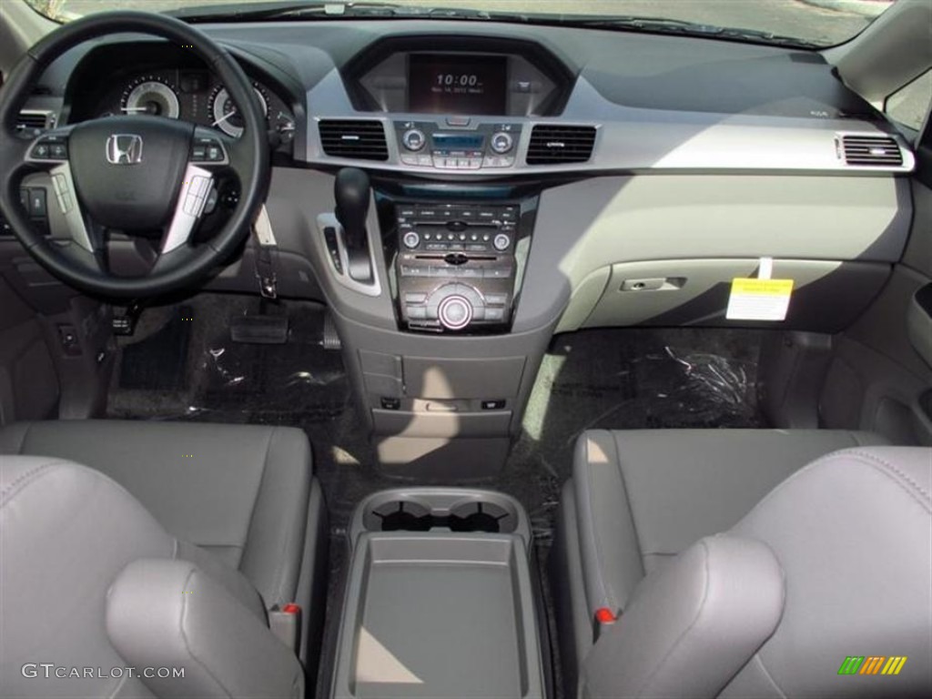 2013 Honda Odyssey Touring Elite Gray Dashboard Photo #73610666