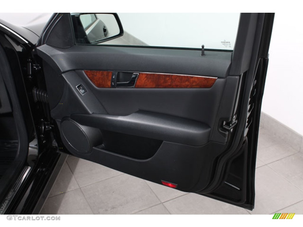 2011 Mercedes-Benz C 300 Sport 4Matic Black Door Panel Photo #73611197