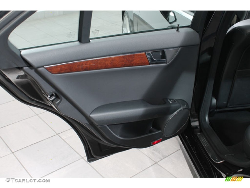2011 Mercedes-Benz C 300 Sport 4Matic Black Door Panel Photo #73611219