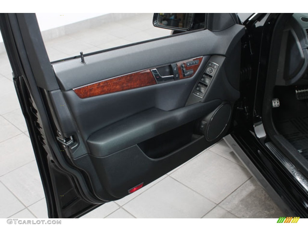 2011 Mercedes-Benz C 300 Sport 4Matic Black Door Panel Photo #73611236