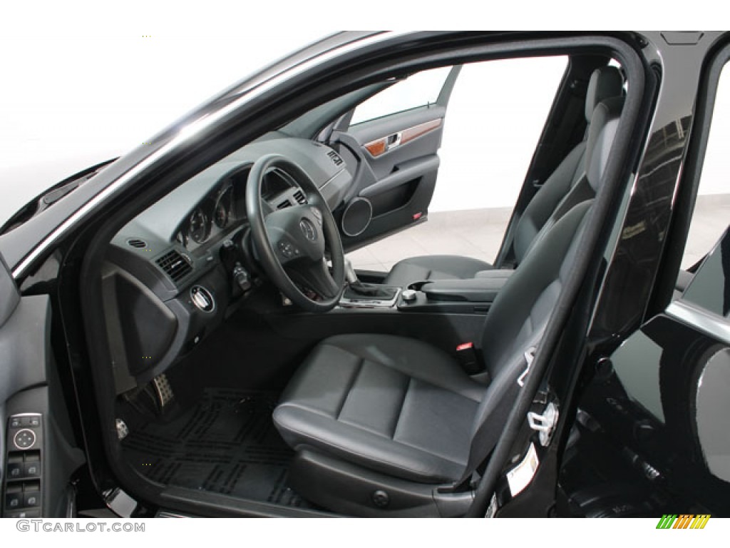 Black Interior 2011 Mercedes-Benz C 300 Sport 4Matic Photo #73611272