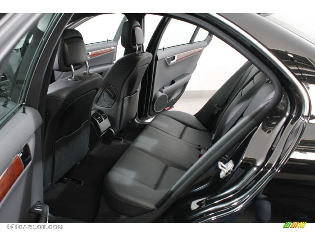 Black Interior 2011 Mercedes-Benz C 300 Sport 4Matic Photo #73611293