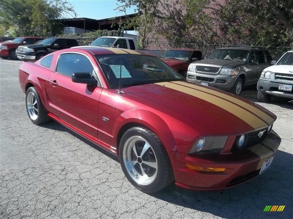 2006 Mustang GT Premium Coupe - Redfire Metallic / Light Parchment photo #1