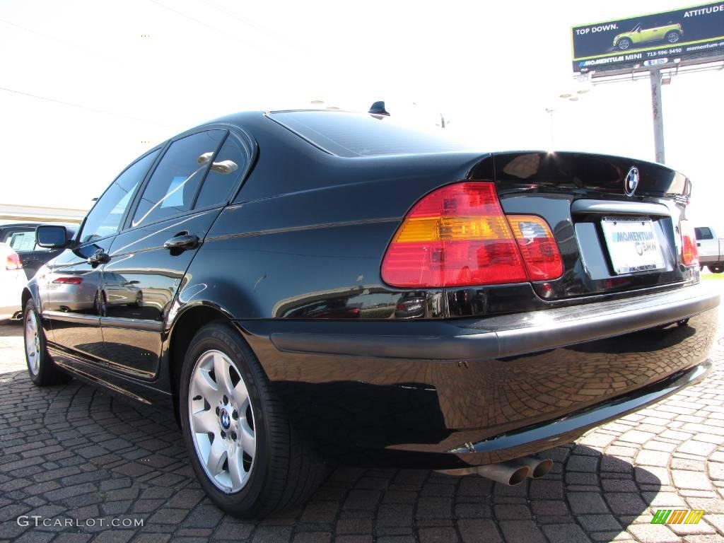 2004 3 Series 325i Sedan - Jet Black / Sand photo #3