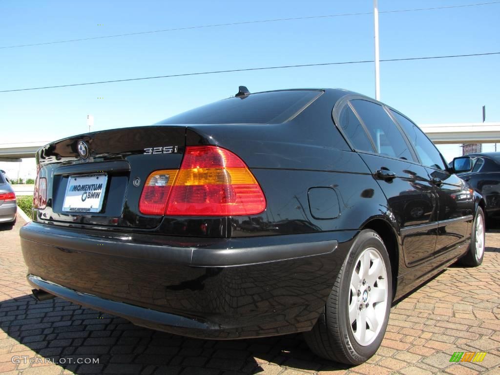 2004 3 Series 325i Sedan - Jet Black / Sand photo #5