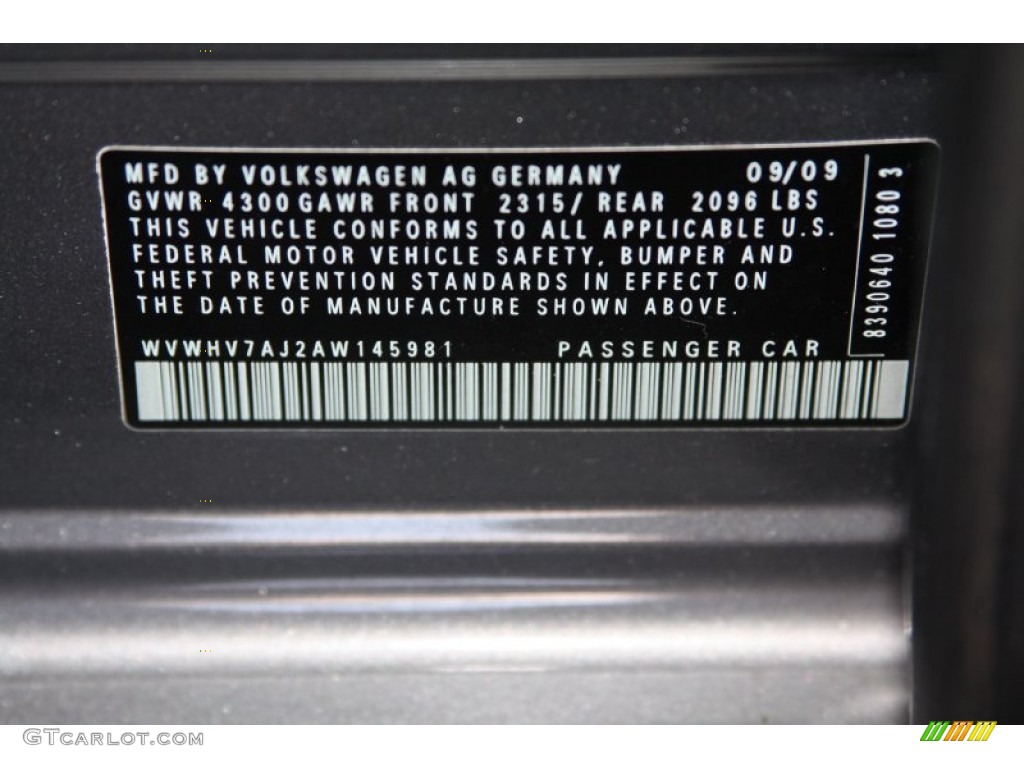 2010 GTI 4 Door - United Gray Metallic / Titan Black Leather photo #48