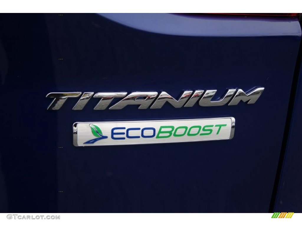 2013 Escape Titanium 2.0L EcoBoost - Deep Impact Blue Metallic / Charcoal Black photo #21
