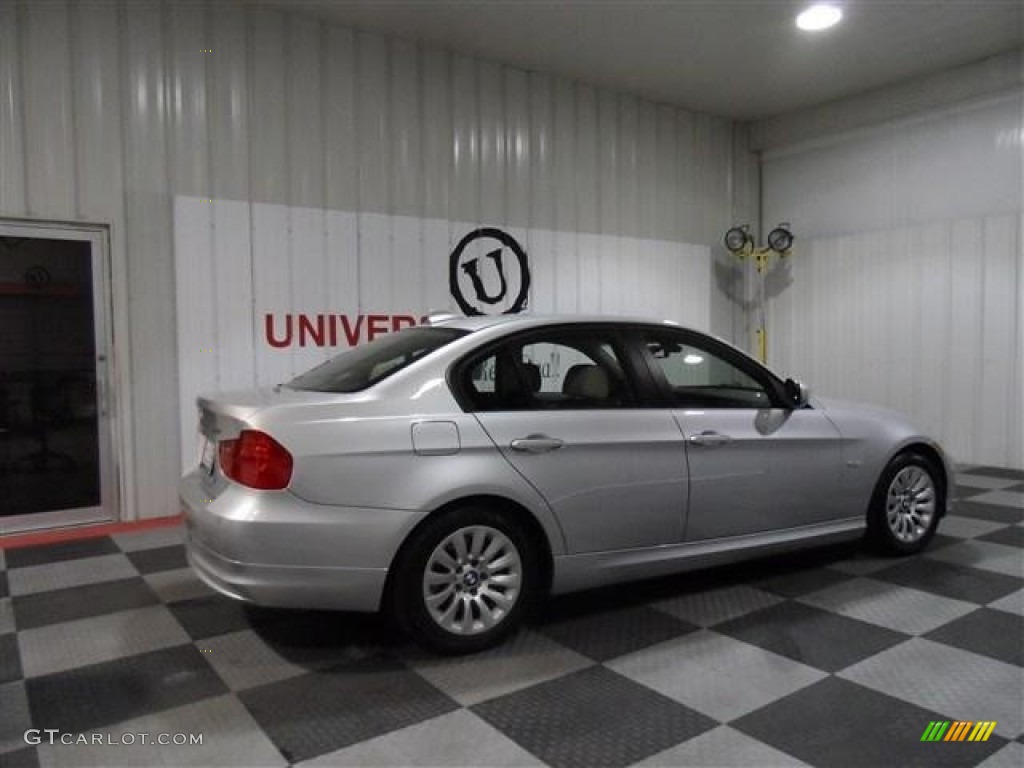 2009 3 Series 328i Sedan - Titanium Silver Metallic / Oyster Dakota Leather photo #7