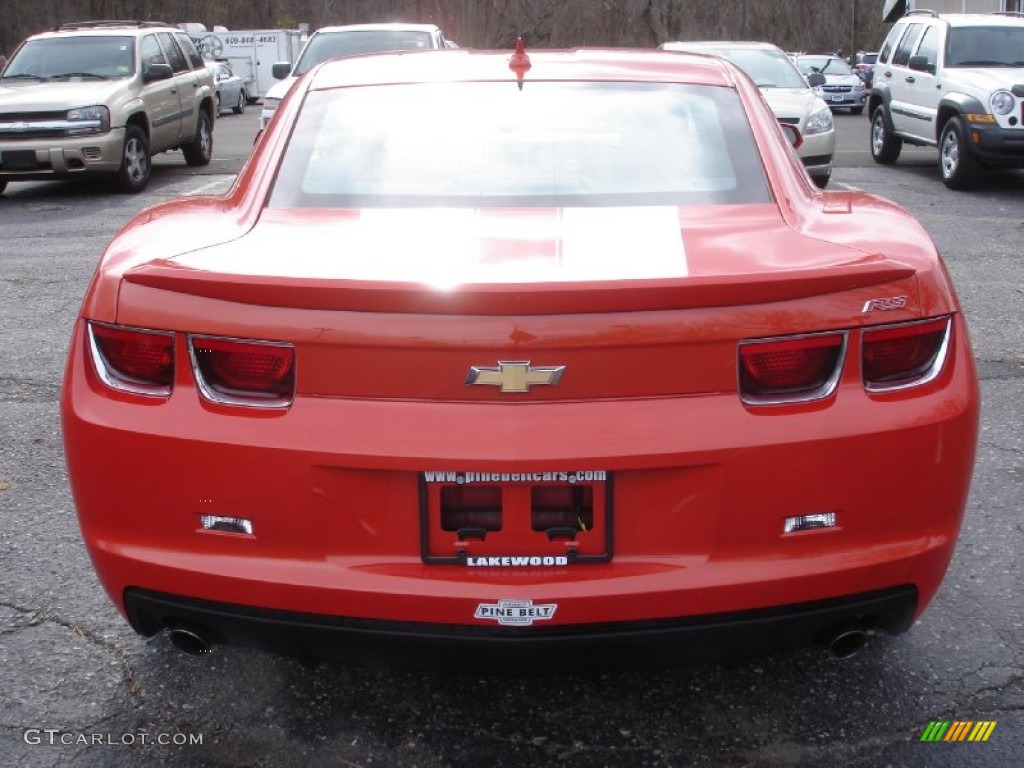 2012 Camaro LT/RS Coupe - Inferno Orange Metallic / Gray photo #6