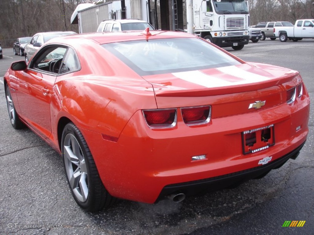 2012 Camaro LT/RS Coupe - Inferno Orange Metallic / Gray photo #7