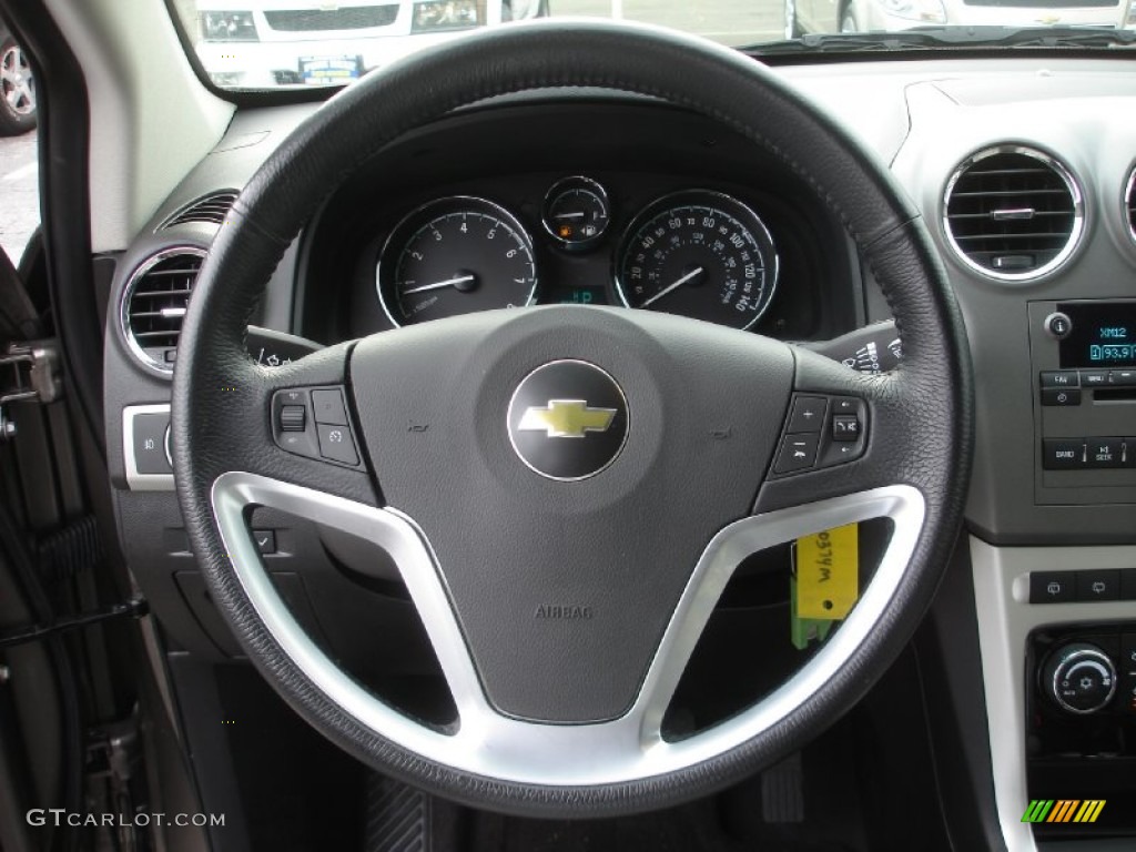 2012 Chevrolet Captiva Sport LT Black Steering Wheel Photo #73618247