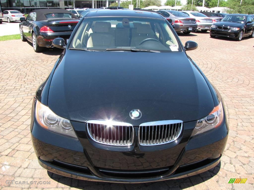 2006 3 Series 330i Sedan - Jet Black / Beige photo #16