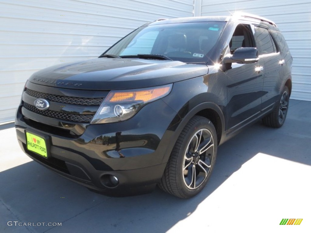 2013 Explorer Sport 4WD - Tuxedo Black Metallic / Charcoal Black photo #6