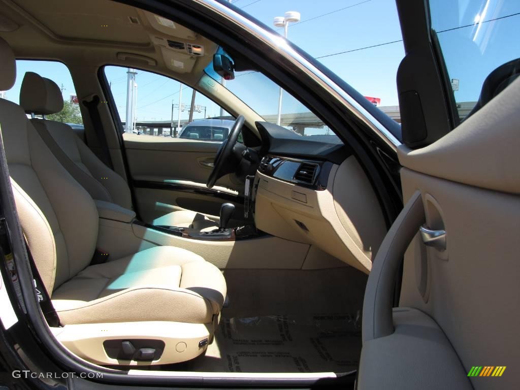 2006 3 Series 330i Sedan - Jet Black / Beige photo #18