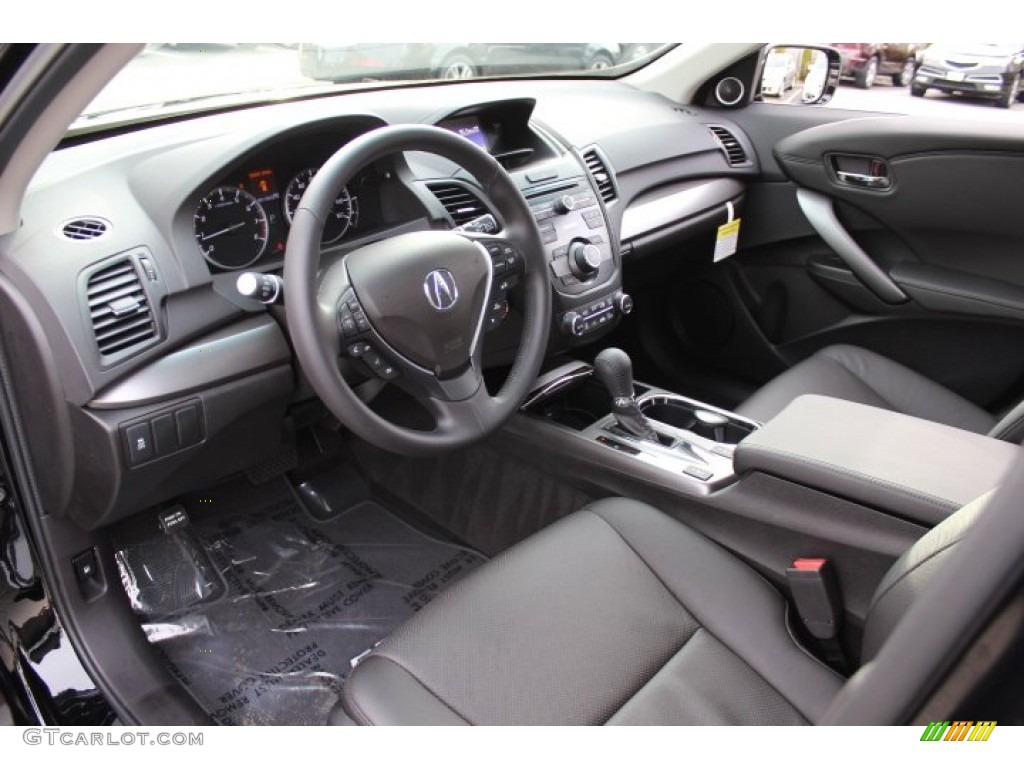 Ebony Interior 2013 Acura RDX AWD Photo #73619002