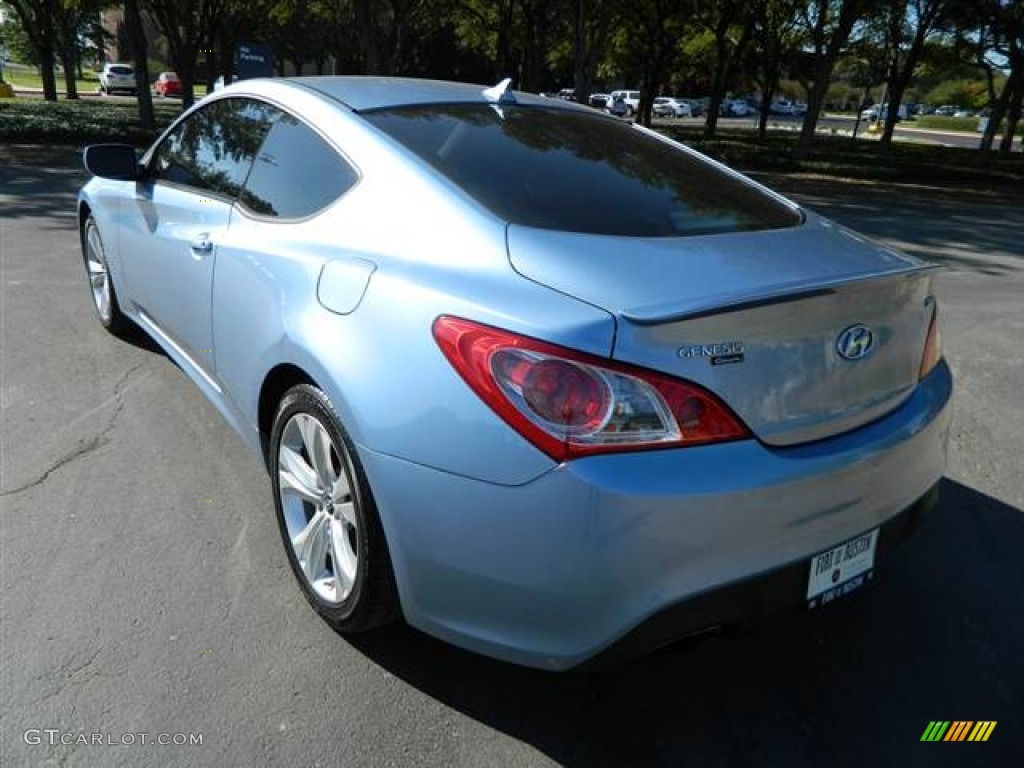 2010 Genesis Coupe 2.0T - Aqua Minerale Blue / Black photo #7