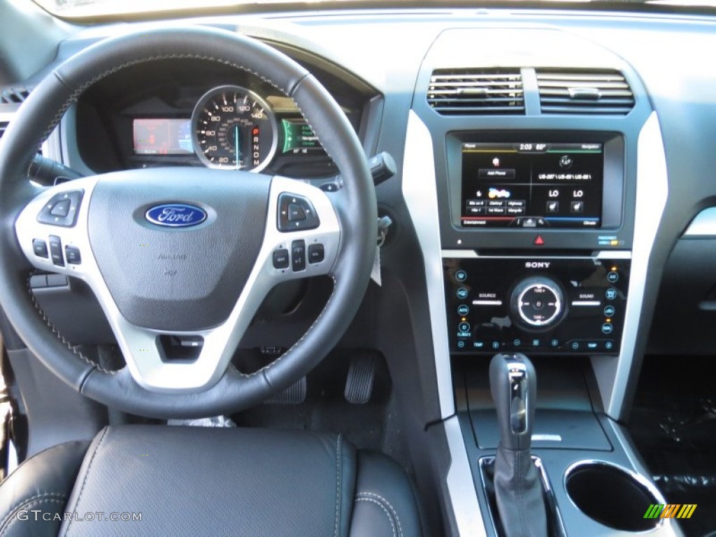 2013 Ford Explorer Sport 4WD Charcoal Black Dashboard Photo #73619153