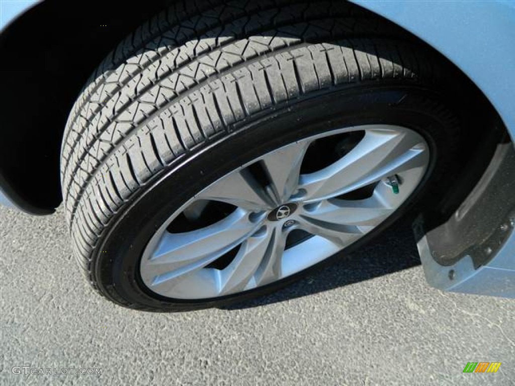 2010 Genesis Coupe 2.0T - Aqua Minerale Blue / Black photo #10