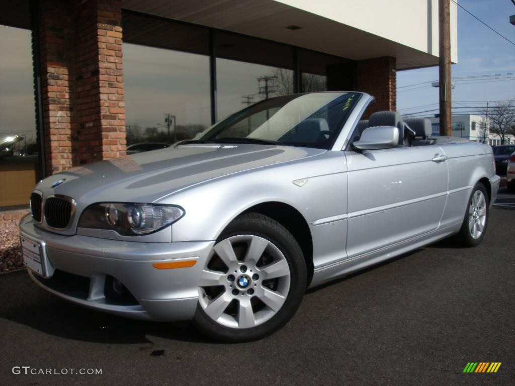 2006 3 Series 325i Convertible - Titanium Silver Metallic / Grey photo #1