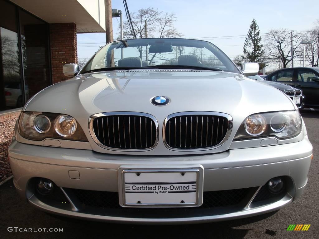2006 3 Series 325i Convertible - Titanium Silver Metallic / Grey photo #2