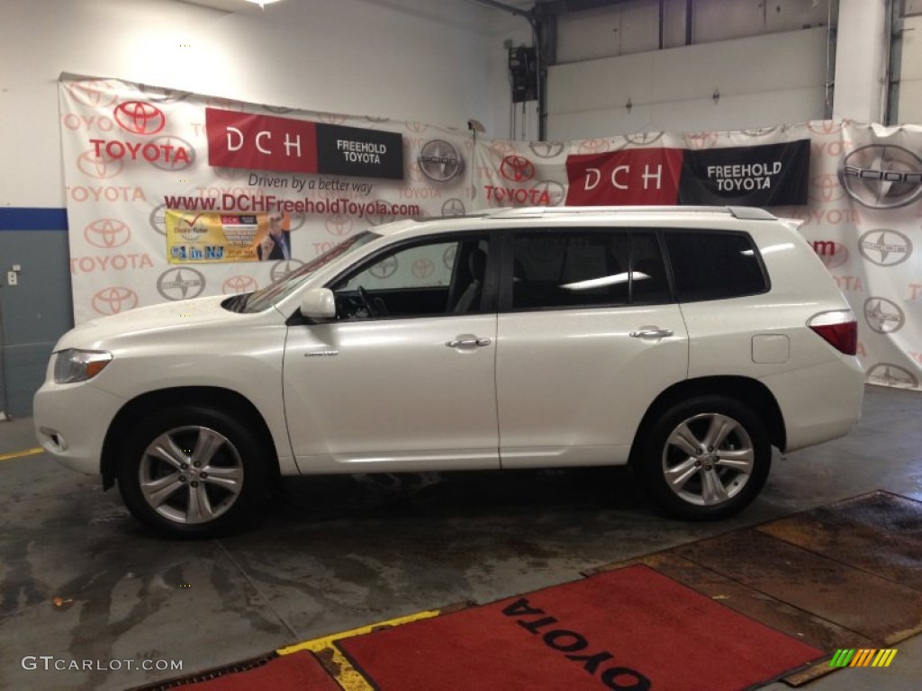 2010 Highlander Limited 4WD - Blizzard White Pearl / Ash photo #3
