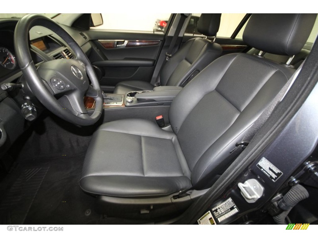 Black Interior 2008 Mercedes-Benz C 300 Sport Photo #73619787