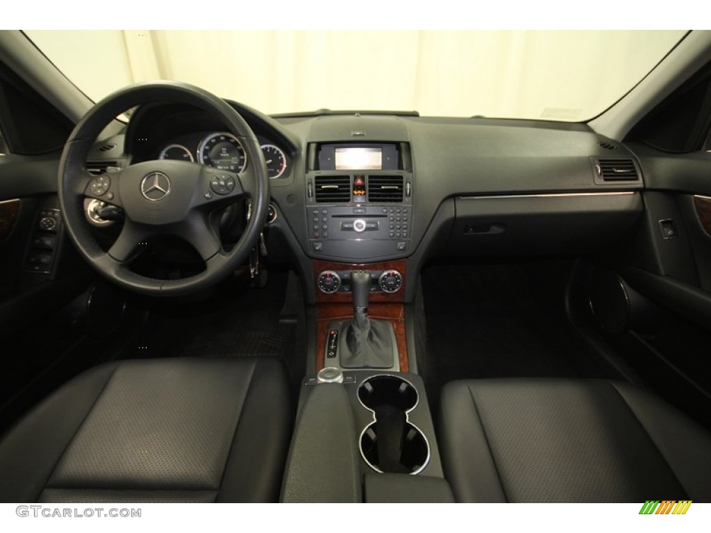 2008 Mercedes-Benz C 300 Sport Black Dashboard Photo #73619804