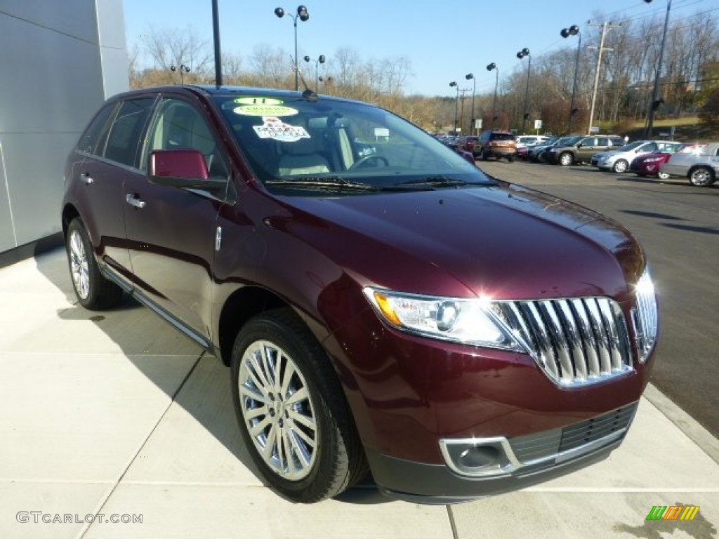 2011 MKX AWD - Bordeaux Reserve Red Metallic / Medium Light Stone photo #6