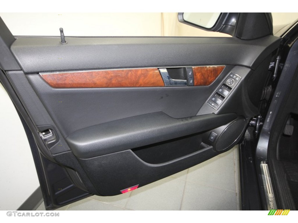 2008 Mercedes-Benz C 300 Sport Black Door Panel Photo #73620039