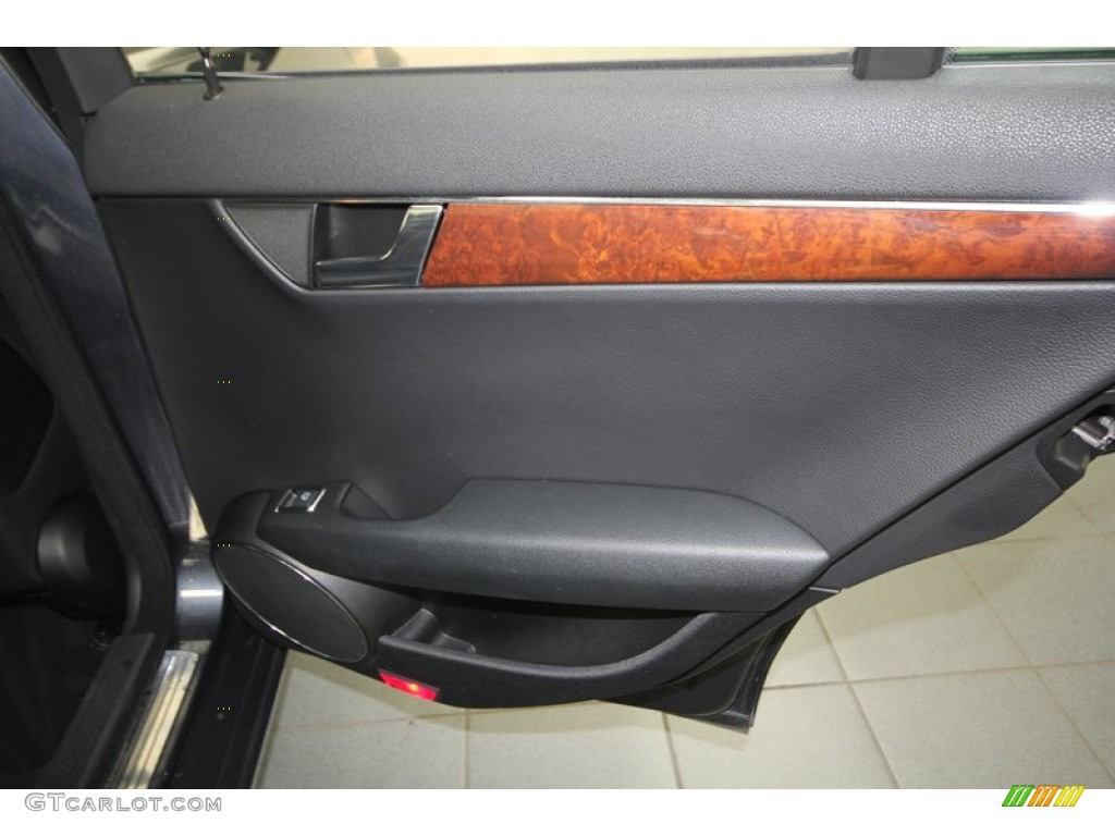 2008 Mercedes-Benz C 300 Sport Black Door Panel Photo #73620422