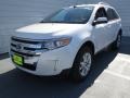 2013 White Platinum Tri-Coat Ford Edge SEL  photo #6