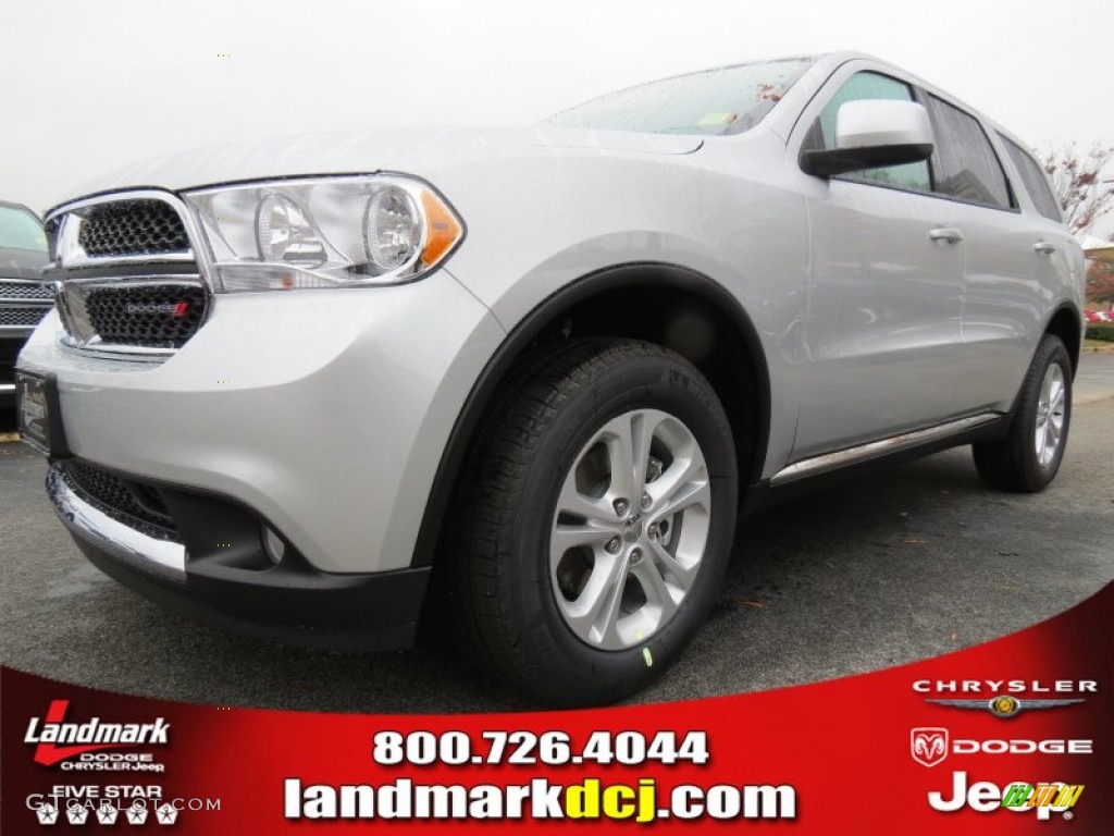 2013 Durango SXT - Bright Silver Metallic / Black photo #1