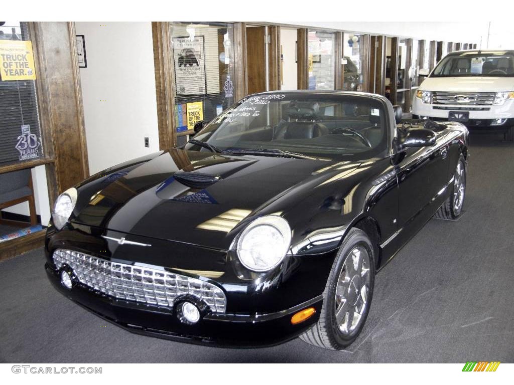 Evening Black Ford Thunderbird