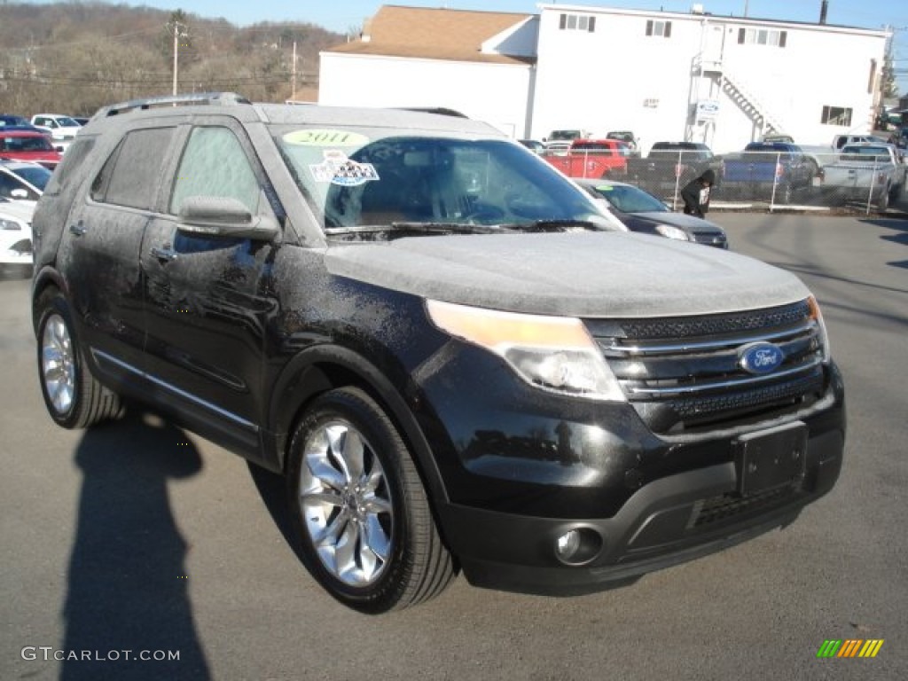 2011 Explorer Limited 4WD - Tuxedo Black Metallic / Pecan/Charcoal photo #1