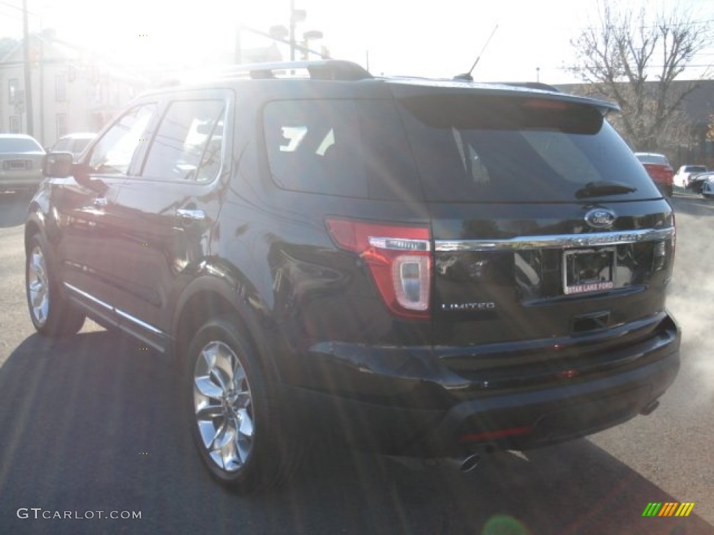 2011 Explorer Limited 4WD - Tuxedo Black Metallic / Pecan/Charcoal photo #4