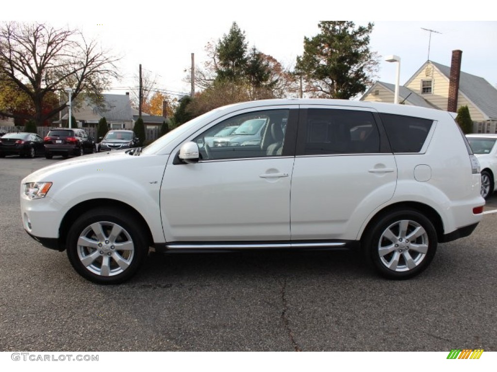 Diamond White Pearl 2012 Mitsubishi Outlander GT S AWD Exterior Photo #73622939